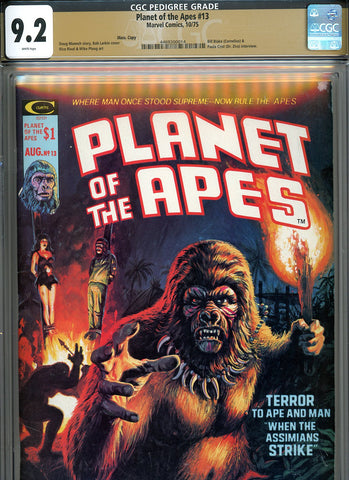 Planet of the Apes #13 CGC graded 9.2 Bob Larkin cover SCARCE! PEDIGREE