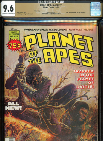 Planet of the Apes #27 CGC graded 9.6  low distribution  PEDIGREE