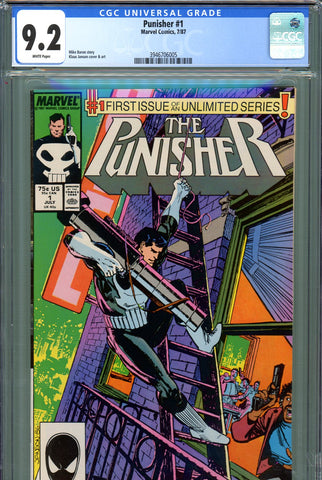 Punisher #1 CGC graded 9.2 - Klaus Janson cover/art  1987