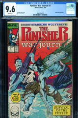 Punisher War Journal #7 CGC graded 9.6 - Wolverine cover and story
