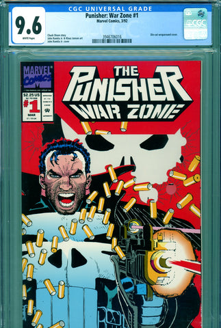 Punisher War Zone #1 CGC graded 9.6 Romita Jr. cover and art