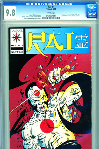 Rai #01 CGC graded 9.8 HIGHEST GRADED - 1st app. of Makiko Minashi