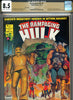 Rampaging Hulk #9 CGC graded 8.5 - Thor vs. Hulk Avengers app. PEDIGREE