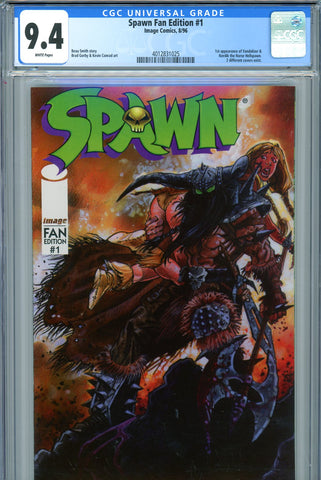 Spawn Fan Edition #1 CGC graded 9.4  first appearance of Vandalizer