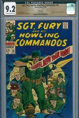 Sgt. Fury #56 CGC graded 9.2 - first Carla Williams  PEDIGREE