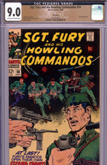 Sgt. Fury #58 CGC 9.0 Hitler app. - J. Severin cover/art - PEDIGREE