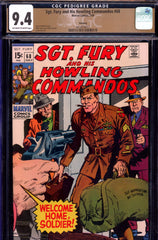 Sgt. Fury #68 CGC 9.4 - D. Ayers/J. Severin cover/art PEDIGREE