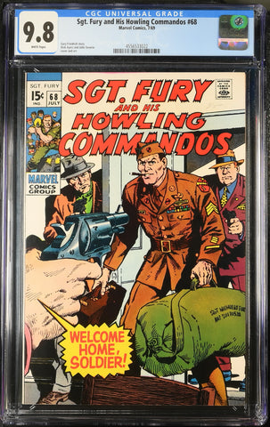 Sgt. Fury #68 CGC 9.8 - Dick Ayers & John Severin cover & art - HIGHEST GRADED
