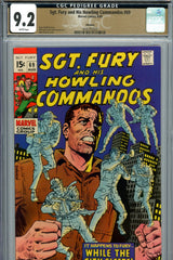 Sgt. Fury #69 CGC 9.2 - none in 9.8 - J. Severin c/a  PEDIGREE