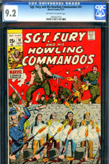 Sgt. Fury #91 CGC graded 9.2 - reprints earlier story