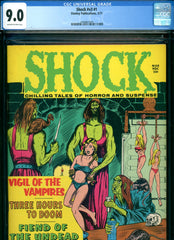 Shock v3 #1 CGC graded 9.0 Stanely Publications bondage cover