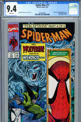 Spider-man #11 CGC graded 9.4  Wolverine/Wendigo appearance