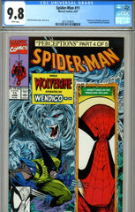 Spider-Man #11 CGC graded 9.8 Wolverine and Wendigo