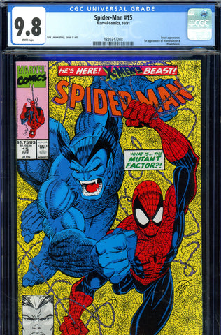 Spider-Man #15 CGC 9.8 - first appearance of Masterblaster and Powerhouse