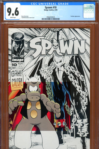 Spawn #10 CGC graded 9.6 - Cerebus appearance - SOLD!