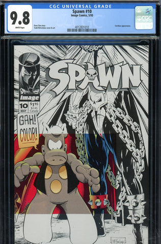 Spawn #10 CGC graded 9.8  McFarlane cover/art  Cerebus cover/story