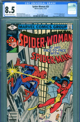Spider-Woman #20 CGC graded 8.5 - first meeting with Spider-Man