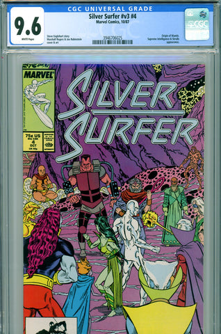 Silver Surfer v3 #4 CGC graded 9.6 origin Mantis - Skrulls appearance