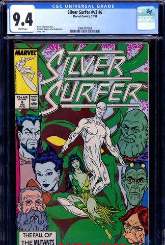 Silver Surfer v3 #006 CGC graded 9.4 Mantis Brandt appearance