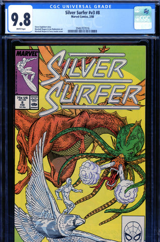 Silver Surfer v3 #8 CGC graded 9.8 Rogers/Austin cover HIGHEST GRADED