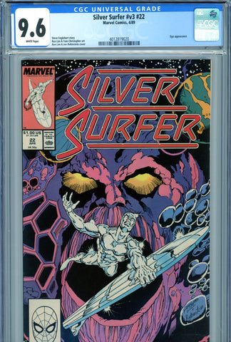 Silver Surfer v3 #022 CGC graded 9.6 - Ego cover and story