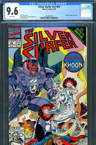 Silver Surfer v3 #69 CGC graded 9.6 Doctor Strange and Galactus appearance