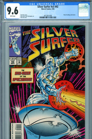 Silver Surfer v3 #92 CGC graded 9.6  Avatar appearance  card insert