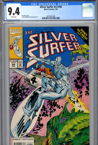 Silver Surfer v3 #094 CGC graded 9.4 Thing, Ant-Man, Torch + more appearance