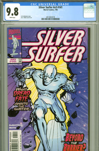 Silver Surfer v3 #141 CGC graded 9.8 Coroner & Tenebrae appearances  HIGHEST GRADED