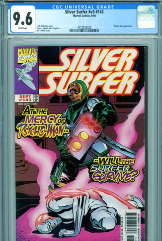 Silver Surfer v3 #143 CGC graded 9.6 Pscho-Man appearance
