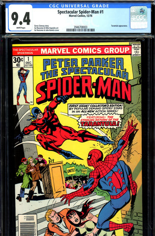 Spectacular Spider-Man #01 CGC graded 9.4 - third highest graded - SOLD!