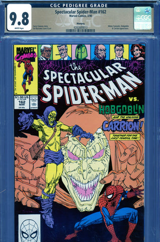 Spectacular Spider-Man #162 CGC graded 9.8 - HIGHEST GRADED classic cover - SOLD!