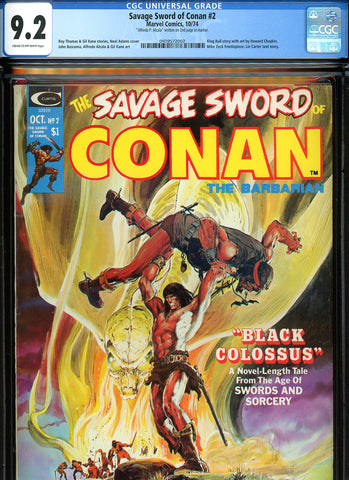 Savage Sword of Conan #2 CGC graded 9.2 - Neal Adams cover - SOLD!