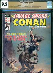 Savage Sword of Conan #4 CGC graded 9.2 - Boris Vallejo cover PEDIGREE