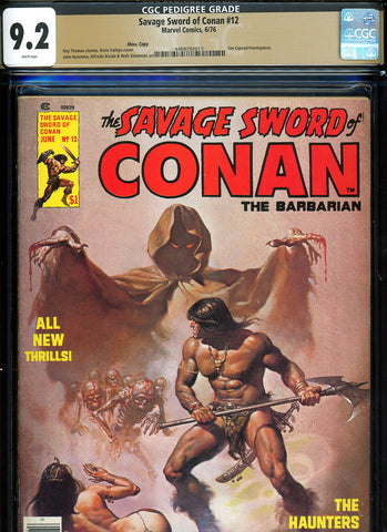 Savage Sword of Conan #012 CGC graded 9.2 - Boris Vallejo cover  PEDIGREE - SOLD!