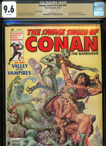 Savage Sword of Conan #038 CGC graded 9.6 - Earl Norem cover PEDIGREE - SOLD!