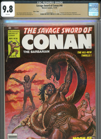 Savage Sword of Conan #046 CGC graded 9.8 - Earl Norem cover {PEDIGREE} HIGHEST GRADED - SOLD!