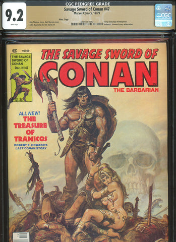 Savage Sword of Conan #47 CGC graded 9.2 - Earl Norem cover PEDIGREE - SOLD!