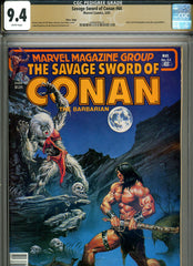 Savage Sword of Conan #64 CGC graded 9.4 - Joe Jusko cover  PEDIGREE
