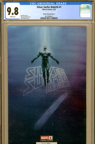 Silver Surfer Rebirth #1 CGC graded 9.8 HIGHEST GRADED  VARIANT