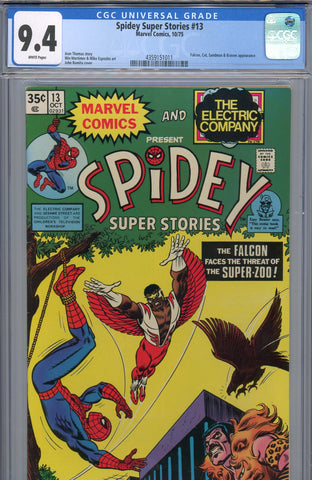 Spidey Super Stories #13 CGC graded 9.4 Falcon and Kraven cover/story - SOLD!