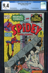 Spidey Super Stories #37 CGC graded 9.4 White Tiger cover and story