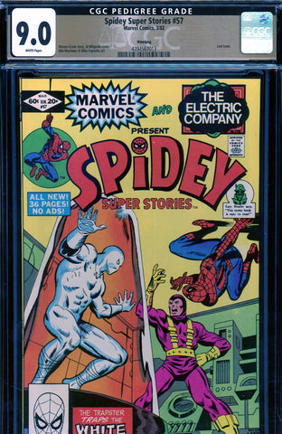 Spidey Super Stories #57 CGC graded 9.0 Al Milgrom cover {PEDIGREE}  "DIRECT EDITION"