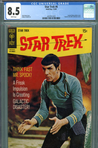 Star Trek #6 CGC graded 8.5 - photo cover