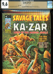 Savage Tales #8 CGC graded 9.6 Shanna the She-Devil cover and story PEDIGREE