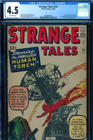 Strange Tales #101 CGC graded 4.5 Human Torch begins
