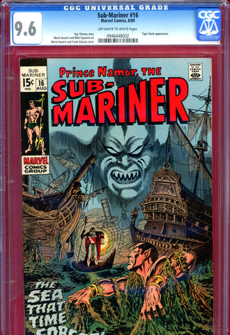 Sub-Mariner #16 CGC graded 9.6 - Tiger Shark appearance - SOLD!