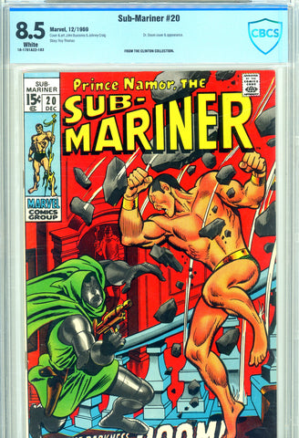 Sub-Mariner  #20 CBCS graded 8.5  Doctor Doom and Triton appearance