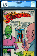 Superman #167 CGC graded 5.0 - new origin of Brainiac