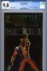 Secret War #2 CGC 9.8 - gold foil logo  1st appearance of Quake
